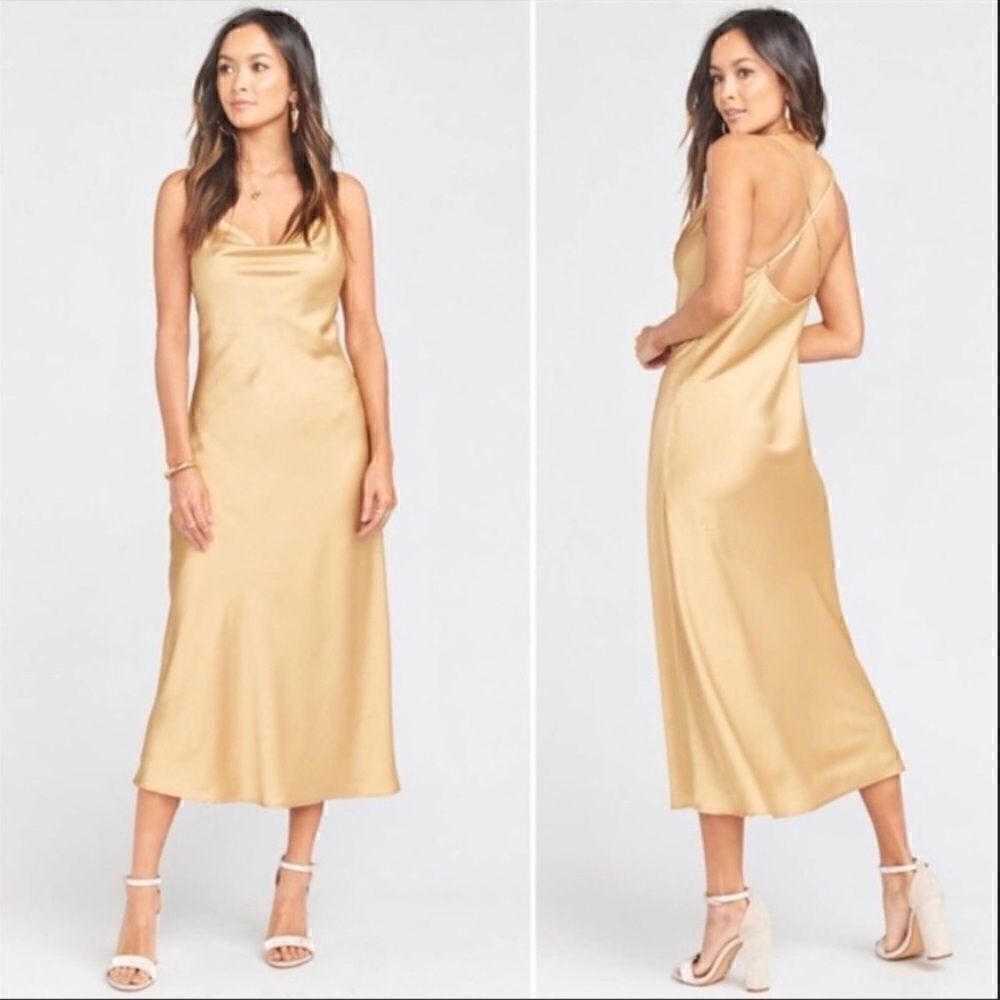 -Show
Me Your MuMu Verona Cowl Dress Midi Length Dress. NWOT